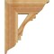 Ekena Millwork Merced Traditional Rough Sawn Bracket w/ Offset Brace, Western Red Cedar, 8"W x 20"D x 24"H BKT0806X20X24MRC01RWR - alternate 2